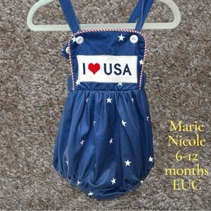 Marie Nicole Navy Star Bodysuit